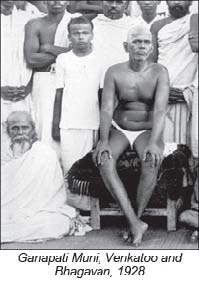 Ganapati Muni, Venkatoo and Bhagavan, 1928