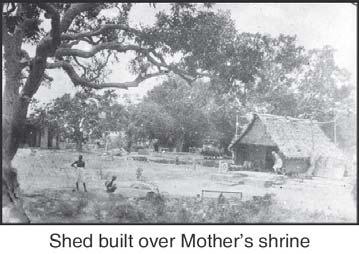 Shed over Mother's shrine