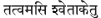 Sanskrit, Devanagari: Tat Tvam Asi, Svetaketu - That Thou Art, Svetaketu